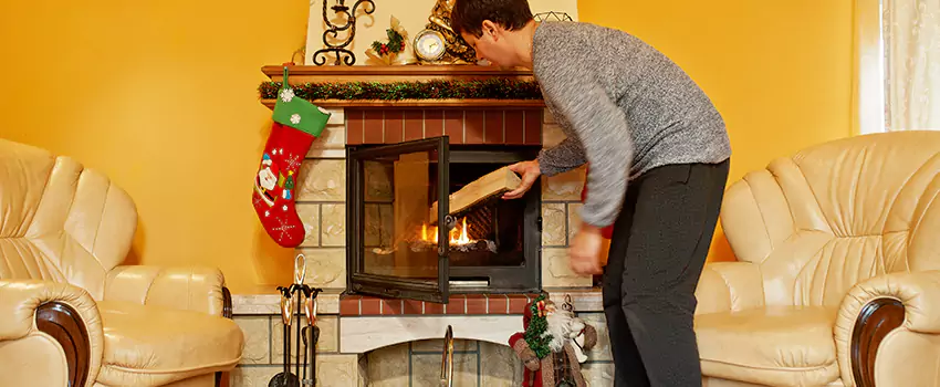 Rusted Metal Fireplace Restoration in Opa-locka, Florida